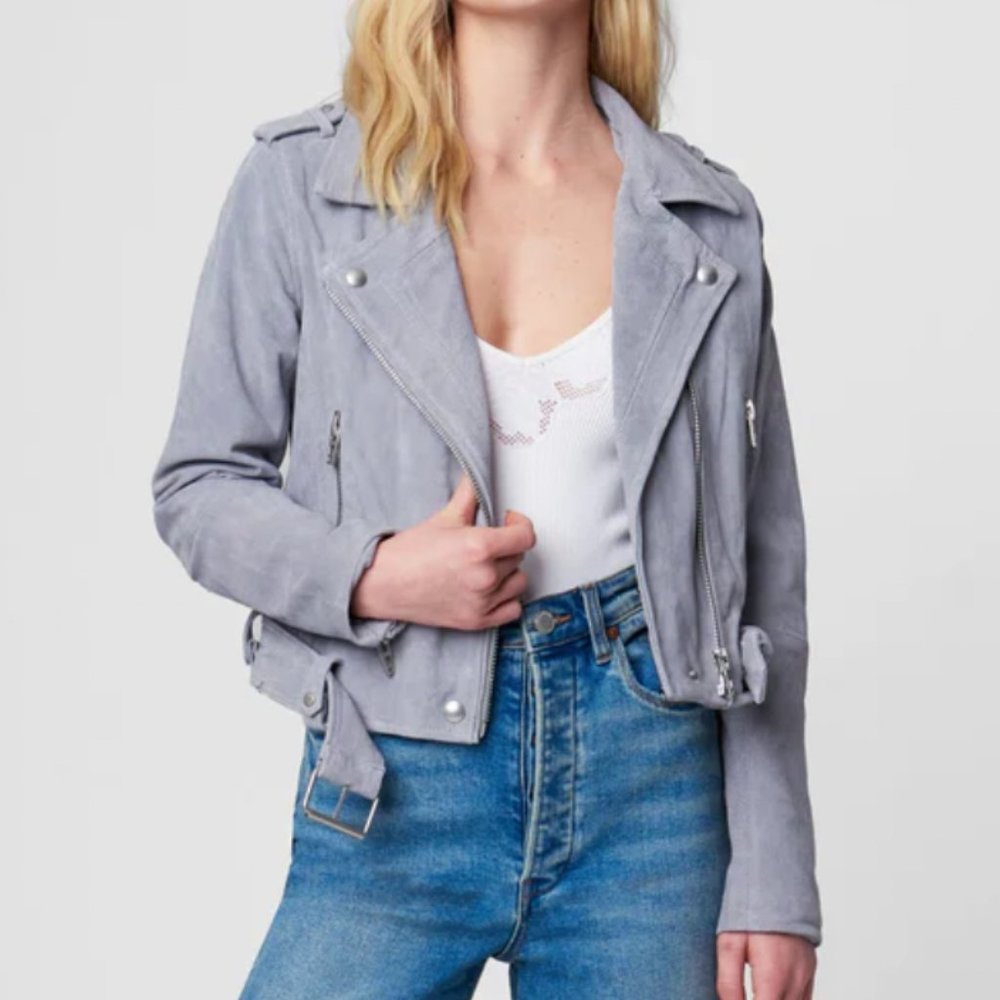 BLANKNYC CLOUD GREY MOTO JACKET